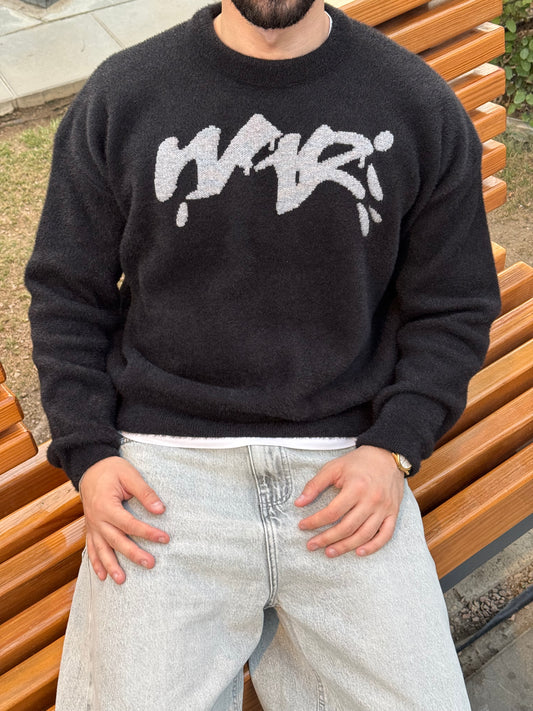 Black Moher Knitted crewneck