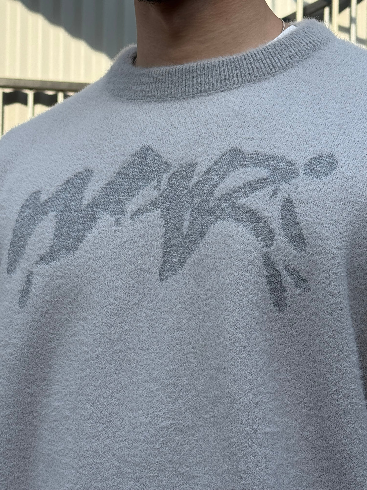 Gray Moher Knitted crewneck