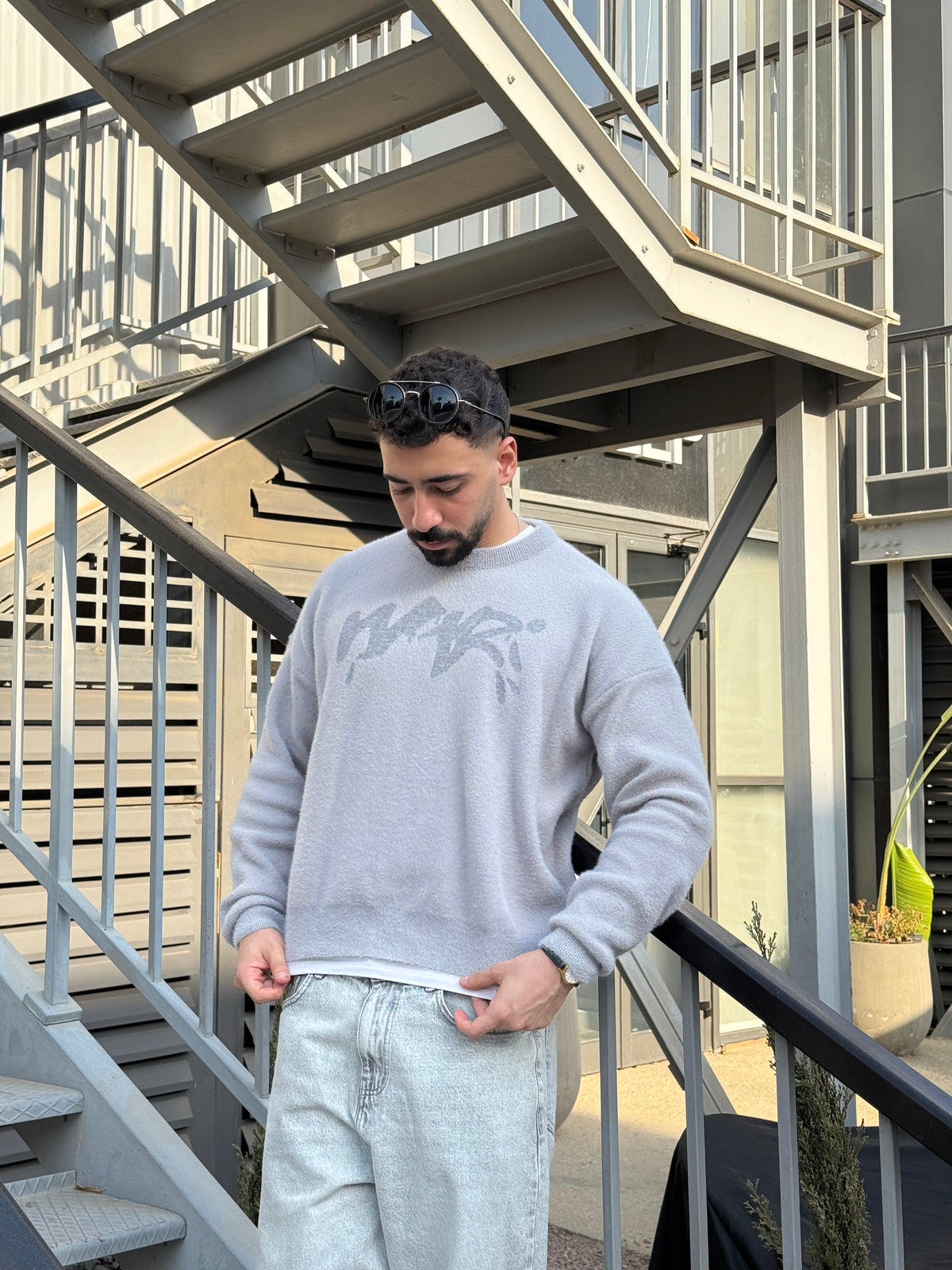 Gray Moher Knitted crewneck